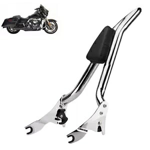 バックレスト シーシーバー リア取り外し可能 ハーレー ストリート グライド 2009-2023 に適合 Backrest Sissy Bar Rear Detachable Fit For Harley Street Glide 2009-2023 【並行輸入品】