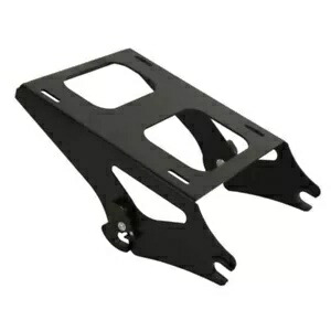 リア荷物ラック アイアンパックパックモーター ブラック ハーレーロードキング FLHR 2018 に適合 Rear Luggage Rack Iron Pak Pack Motor Black Fits For Harley Road King FLHR 2018画像