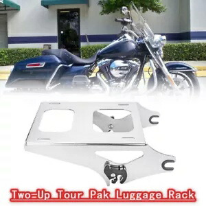 Two-Up ツアーパック 荷物ラック リア 新しいスチール ハーレーロードキング FLHR 2014 用 Two-Up Tour Pak Luggage Rack Rear New Steel Fit For Harley Road King FLHR 2014 【並行輸入品】