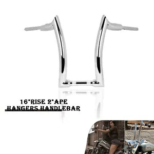 16 インチライズハンドルバードラッグバーハンドルバーエイプハンガーハーレーダイナソフテイル用 16'' Rise Handlebar Drag Bar Handle bars Ape Hanger Fit For Harley Dyna Softail 【並行輸入品】