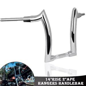 14 インチライズハンドルバーオートバイオートバイハーレーダイナ 2000-2021 に適合 14'' Rise Handlebar Motorcycle Motorcycle Fits For Harley Dyna 2000-2021 【並行輸入品】