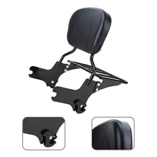 バックレストシーシーバー荷物ラックリアはハーレーエレクトラグライドウルトラクラシックに適合 Backrest Sissy Bar Luggage Rack Rear Fits For Harley Electra Glide Ultra Classic 【並行輸入品】|カスタムパーツ WORLD倉庫