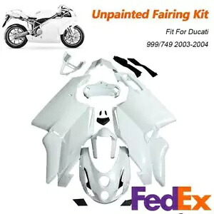 ボディワークフェアリングキット未塗装セット ABS フェアリングフィット Ducati 999 749 2004 Bodywork Fairing Kit Unpainted Set ABS Fairings Fit For Ducati 999 749 2004 【並行輸入品】