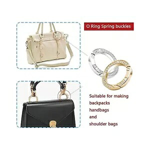 キラキララインストーン O リング春ラウンドカラビナスナップクリップバックル DIY キーリング Bling Rhinestone O Rings Spring Round Carabiner Snap Clip Buckle for DIY Keyring 【並行輸入品】