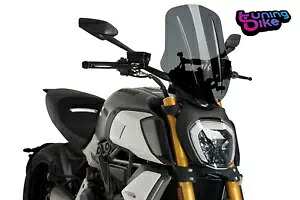PUIG スクリーン ネイキッド N.G.ツーリング REGOLABILE DUCATI DIAVEL 1260 2022 ダークスモーク PUIG SCREEN NAKED N.G. TOURING REGOLABILE DUCATI DIAVEL 1260 2022 DARK SMOKE 【並行輸入品】