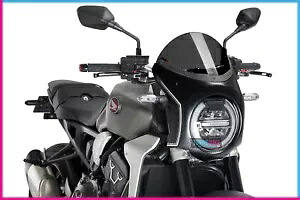 PUIG スクリーン セミファーリング ホンダ CB1000R ネオ スポーツ カフェ 2019 ダークスモーク-カーボン PUIG SCREEN SEMI FARING HONDA CB1000R NEO SPORTS CAFE 2019 DARK SMOKE-CARBON 【並行輸入品】｜カスタムパーツ WORLD倉庫