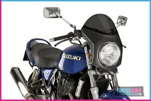 PUIG スクリーン セミファーリング トライアンフ ストリート ツイン 2018 ダークスモークカーボン PUIG SCREEN SEMI FARING TRIUMPH STREET TWIN 2018 DARK SMOKE-CARBON 【並行輸入品】