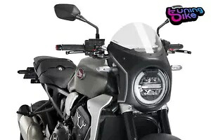PUIG スクリーン セミファーリング ホンダ CB650R ネオスポーツカフェ 2021 クリアブラック PUIG SCREEN SEMI FARING HONDA CB650R NEO SPORTS CAFE 2021 CLEAR-BLACK 【並行輸入品】