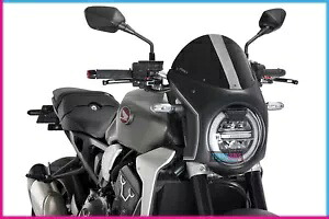 PUIG スクリーン セミファーリング ホンダ CB1000R ネオ スポーツ カフェ 2018 ブラック-ブラック PUIG SCREEN SEMI FARING HONDA CB1000R NEO SPORTS CAFE 2018 BLACK-BLACK 【並行輸入品】
