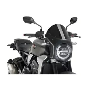 PUIG セミフェアレッドスクリーン ホンダ CB1000R ネオスポーツカフェ 18-20 ブラック-ブラック PUIG SEMI-FAIRED SCREEN HONDA CB1000R NEO SPORTS CAFE 18-20 BLACK-BLACK 【並行輸入品】