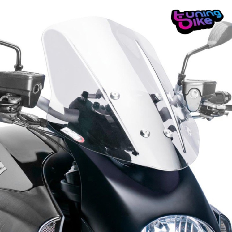 PUIG フロントガラス ネイキッド N.G. 2012 ツーリングファー ドゥカティ ディアベル 透明- PUIG WINDSHIELD NAKED N.G. 2012 TOURING FUR DUCATI DIAVEL TRANSPARENT- 【並行輸入品】|カスタムパーツ WORLD倉庫