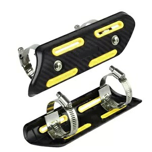 ユニバーサルエキゾーストマフラーパイプヒートシールドカバーオートバイダートバイクツーリング Universal Exhaust Muffler Pipe Heat Shield Cover Motorcycle Dirt bike Touring 【並行輸入品】