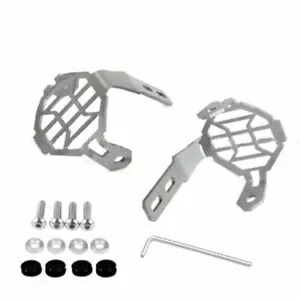 2x オートバイ LED 補助フォグランプライトカバーガードプロテクター BMW R1200GS 2x Motorcycle LED Auxiliary Fog Lamp Light Cover Guard Protector For BMW R1200GS 【並行輸入品】