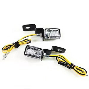 ユニバーサルミニ LED オートバイターンシグナルライトブレーキクラッチレバーフラッシャー ATV Universal Mini LED Motorcycle Turn Signal Light Brake Clutch Lever Flashers ATV 【並行輸入品】