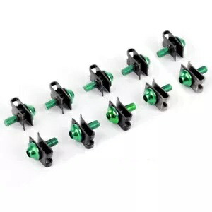 10 個オートバイレーシングフェアリングボディキットボルトファスナークリップネジナットボバー 10pcs Motorcycle Racing Fairing Body Kit Bolts Fastener Clips Screws Nuts Bobber 【並行輸入品】