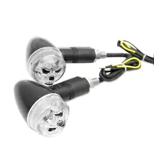 12v オートバイスカルターンシグナルライトインジケーターウインカーランプオールドスクール ATV 12v Motorcycle Skull Turn Signals Lights Indicators Blinker Lamp Old School ATV 【並行輸入品】