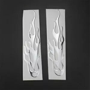 ユニバーサル 3D 炎ステッカーオートバイ車のデカール装飾クルーザーチョッパーダートバイク Universal 3D Flame Sticker Motorcycle Car Decal Decor Cruiser Chopper Dirt bike 【並行輸入品】