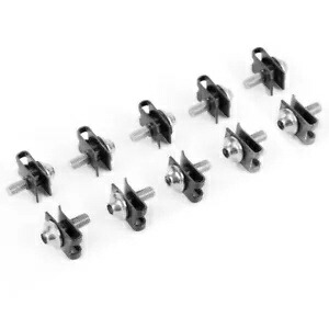 10 個ユニバーサルオートバイフェアリングボディボルトキットファスナークリップネジナット ATV 10PCS Universal Motorcycle Fairing Body Bolts Kit Fastener Clips Screw Nuts ATV 【並行輸入品】