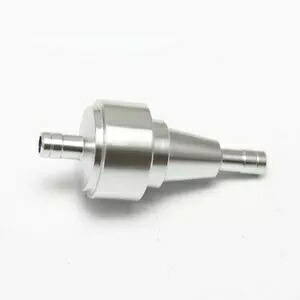 シルバー 6mm ユニバーサル ガソリン ガス燃料フィルター ATV クワッド ピット ダートバイク カフェ レーサー Silver 6mm Universal Petrol Gas Fuel Filter ATV Quad Pit Dirt Bike Cafe Racer 【並行輸入品】
