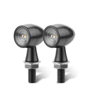 ユニバーサルミニオートバイブレット LED ターンシグナルインジケータランプブレーキライト Universal Mini Motorcycle Bullet LED Turn Signal Indicators Lamp Brake Light 【並行輸入品】
