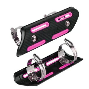 ユニバーサルオートバイエキゾーストマフラーヒートシールドカバーガードオールドスクールツーリング Universal Motorcycle Exhaust Muffler Heat Shield Cover Guard Old School Touring 【並行輸入品】