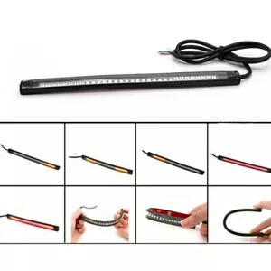 12V 48LED オートバイターンシグナルライト DRL バーストリップランプ点滅ウインカーランプ 12V 48LED Motorcycle Turn Signal Light DRL Bar Strip Lamp Flashing Blinker Lamp 【並行輸入品】