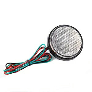 12V 白色 LED リフレクターリアテールブレーキ停止警告サイドマーカーライトスクーター 12V White LED Reflector Rear Tail Brake Stop Warning Side Marker Light Scooter 【並行輸入品】