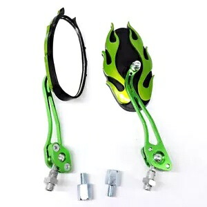 オートバイミラーユニバーサルフレームサイドバックミラー M8 M10 ストリートバイク ATV Motorcycle Mirrors Universal Flame Side Rearview Mirrors M8 M10 Street bike ATV 【並行輸入品】