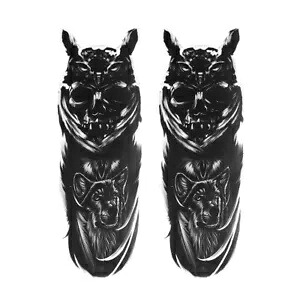 ユニバーサル防水フロントフォークスカルゾンビデカールグラフィックステッカーストリートバイク Universal Waterproof Front Fork Skull Zombie Decals Graphic Stickers Street bike 【並行輸入品】