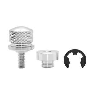 シルバーリアフェンダーシートボルトシートスクリューナットマウントノブカバーハーレーツーリング用 Silver Rear Fender Seat Bolt Seat Screw Nut Mount Knob Cover For Harley Touring 【並行輸入品】
