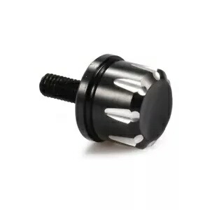 ブラックオートバイ 6 ミリメートル後部シートボルトシートネジナットハーレースポーツスター XL883 Black Motorcycle 6mm Rear Seat Bolt Seat Screw Nut For Harley Sportster XL883 【並行輸入品】