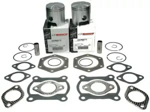 Polaris Indy Long Track 440、1984-2000、Wiseco .060 ピストンとガスケットセット Polaris Indy Long Track 440, 1984-2000, Wiseco .060 Pistons and Gasket Set 【並行輸入品】