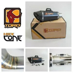 Toro ローエグジットパイプ マットカーボンヘックスコーンサイレンサー付き ヤマハ YZF-R1 09-14用 Toro Low Exit Pipe W/Matt Carbon HexCone Silencer for Yamaha YZF-R1 09-14 【並行輸入品】