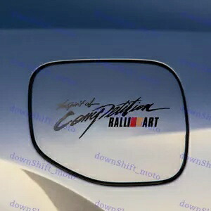 13 個 (セット) ラリーアート反射車窓ビニールデカールステッカー三菱用 13pcs (Set) RALLIART Reflective Car Window Vinyl Decal Sticker For Mitsubishi 【並行輸入品】