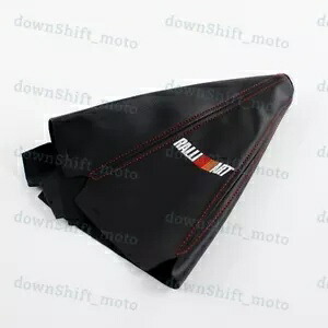 RALLIART PVCレザー ブラック/レッドステッチ シフトノブ シフター ブーツカバー MT/AT RALLIART PVC Leather Black/Red Stitch Shift Knob Shifter Boot Cover MT/AT 【並行輸入品】