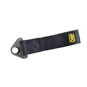 スポーツブラック高強度レーシング牽引ストラップセットフロントリアバンパー牽引フック用 Sport BLACK High Strength Racing Tow Strap Set for Front Rear Bumper Towing Hook 【並行輸入品】