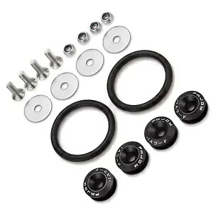 ユニバーサルブラッククイックリリースファスナー車のバンパートランクフェンダーハッチ蓋用 Universal BLACK Quick Release Fasteners For Car Bumper Trunk Fender Hatch Lids 【並行輸入品】