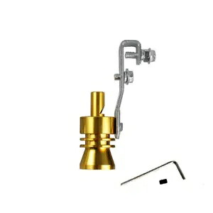 XLサイズ ゴールド ターボ サウンド エキゾースト ブローオフ バルブ シミュレーター ウィスラー ユニバーサル XL-Size Gold Turbo Sound Exhaust Blow off Valve Simulator Whistler Universal 【並行輸入品】