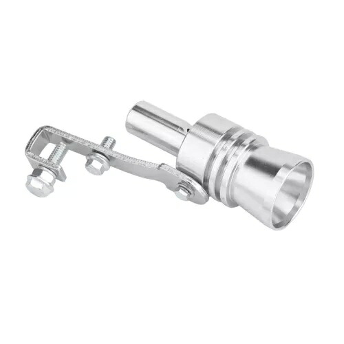 シルバーフェイクターボサウンドエキゾーストホイッスルブローオフバルブシミュレーターウィスラーXL SILVER Fake Turbo Sound Exhaust Whistle Blow off Valve Simulator Whistler XL 【並行輸入品】