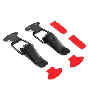 2 個ユニバーサルバンパーセキュリティフックロッククリップキットフードクイックリリースファスナー 2pcs Universal Bumper Security Hook Lock Clip Kit Hood Quick Release Fasteners 【並行輸入品】