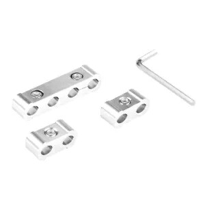 シルバー アルミニウム エンジン スパーク プラグ ワイヤー セパレーター ディバイダー オーガナイザー クランプ キット SILVER Aluminum Engine Spark Plug Wire Separator Divider Organizer Clamp Kit 【並行輸入品】
