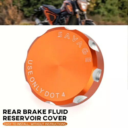 リアブレーキフルードリザーバーカバー 1190 RC8/R ADVENTURE/R 690 DUKE/R Enduro/R 用 Rear Brake Fluid Reservoir Cover For 1190 RC8/R ADVENTURE/R 690 DUKE/R Enduro/R 【並行輸入品】