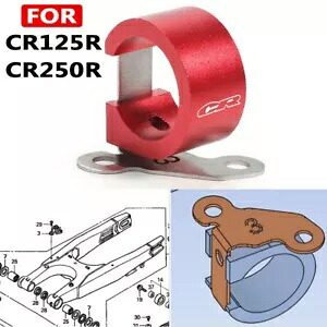 リアブレーキホースガイドホンダ CR125R CR250R 1998-2007 ラインケーブルクランプホルダー Rear Brake Hose Guide For HONDA CR125R CR250R 1998-2007 Line Cable Clamp Holder 【並行輸入品】