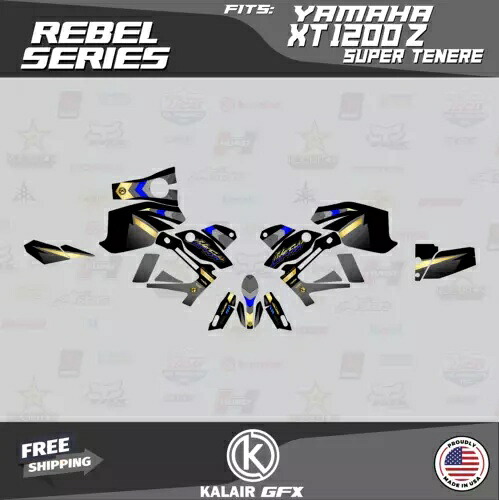 Yamaha XT 1200Z Super Tenere (全年式) Rebel 用グラフィックスキット - ゴールド Graphics Kit for Yamaha XT 1200Z Super Tenere (All Years) Rebel - GOLD 【並行輸入品】