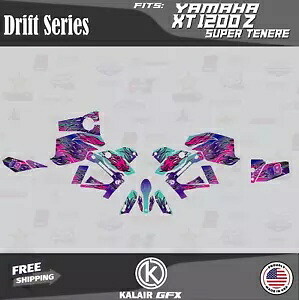 Yamaha XT 1200Z Super Tenere (全年式) ドリフト用グラフィックスキット - ティール Graphics Kit for Yamaha XT 1200Z Super Tenere (All Years) Drift - TEAL 【並行輸入品】