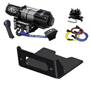 KFI U45w-R2 4500ポンド幅ワイヤーロープウインチ&ジョンディアXUV 835/865用マウント KFI U45w-R2 4500lb wide wire rope winch & mount for John Deere XUV 835/865 【並行輸入品】｜カスタムパーツ WORLD倉庫