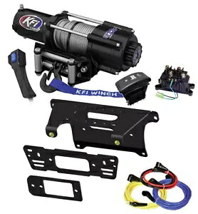 KFI U45w-R2 4500ポンド ウインチ & マウント ブラケット キット - Polaris Ranger w/Pro Fit チューブ KFI U45w-R2 4500lbs winch & mount bracket kit - Polaris Ranger w/Pro Fit Tubing 【並行輸入品】
