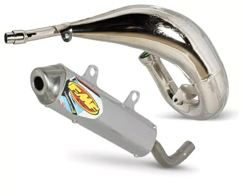 FMF ファッティエキゾーストパイプ & タービンコア 2 サイレンサー 2005-21 ヤマハ YZ125 YZ125X 用 FMF Fatty exhaust pipe & Turbinecore 2 silencer for 2005-21 Yamaha YZ125 YZ125X 【並行輸入品】