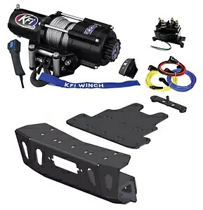 KFI U45-R2 4500ポンド ワイヤー ロープ ウインチ & マウント キット 18-21 ポラリス ターボ S モデル用 KFI U45-R2 4500lb wire rope winch & mount kit for 18-21 Polaris Turbo S Models 【並行輸入品】
