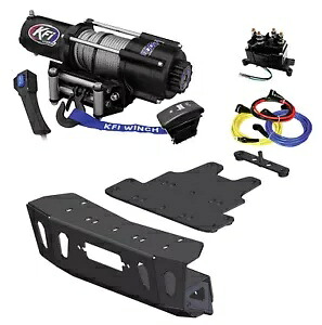 KFI U45w-R2 4500ポンド幅ワイヤーロープウインチ&マウント 18-21 ポラリスターボ S モデル用 KFI U45w-R2 4500lb wide wire rope winch & mount for 18-21 Polaris Turbo S Models 【並行輸入品】｜カスタムパーツ WORLD倉庫